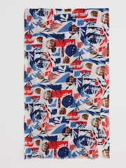 Seasalt Cornwall Blue Multi Summer Scarf - Image 3 of 5