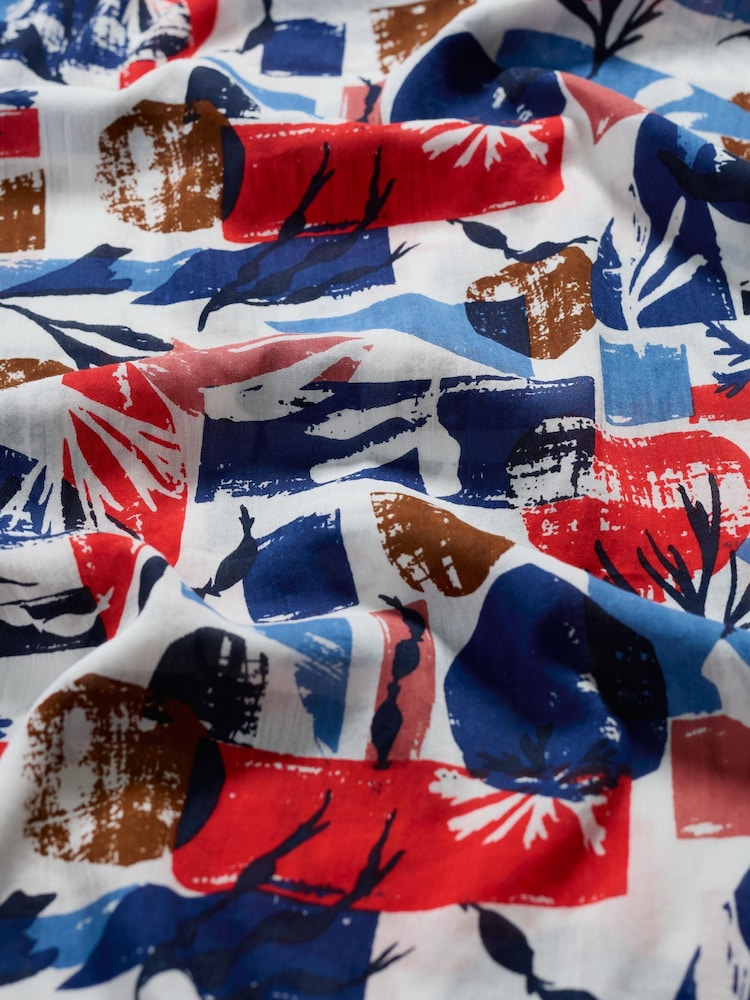 Seasalt Cornwall Blue Multi Summer Scarf - Image 5 of 5