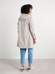 Seasalt Cornwall Natural Petite Coverack Waterproof Coat - Image 3 of 8