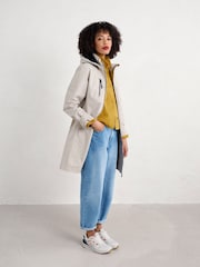 Seasalt Cornwall Natural Petite Coverack Waterproof Coat - Image 5 of 8