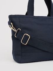 Seasalt Cornwall Blue Skyflow 100% Cotton Canvas Cross-Body Bag - Image 3 of 5