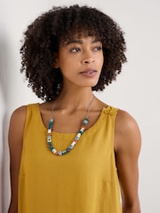 Seasalt Cornwall Green SCollan Beaded Necklace - Image 4 of 4