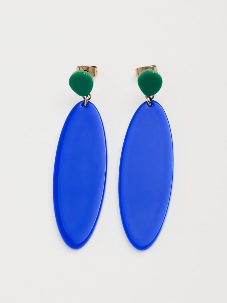 Seasalt Cornwall Blue Stratton Drop Earrings - Image 1 of 4