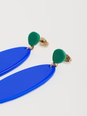 Seasalt Cornwall Blue Stratton Drop Earrings - Image 2 of 4