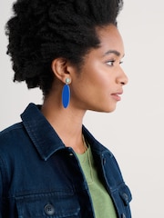Seasalt Cornwall Blue Stratton Drop Earrings - Image 3 of 4