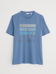 Seasalt Cornwall Blue Mens Midwatch 100% Cotton T-Shirt - Image 4 of 5