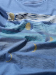 Seasalt Cornwall Blue Mens Midwatch 100% Cotton T-Shirt - Image 5 of 5