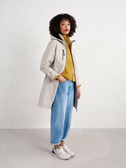 Seasalt Cornwall Natural Tall Coverack Waterproof Coat - Image 3 of 5