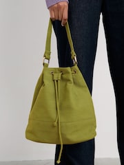 Seasalt Cornwall Green Handtied 100% Cotton Bucket Bag - Image 5 of 7