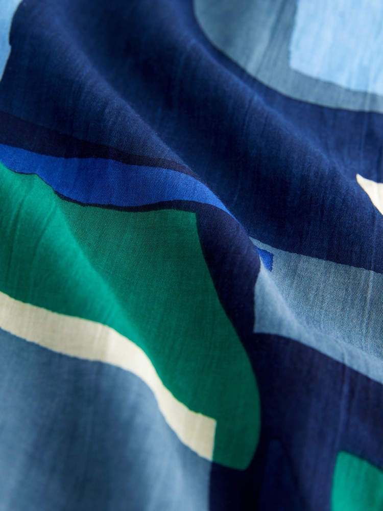 Seasalt Cornwall Blue Summer Circle Scarf - Image 2 of 4