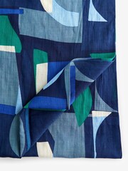 Seasalt Cornwall Blue Summer Circle Scarf - Image 4 of 4