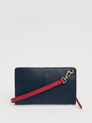 Seasalt Cornwall Blue Multitude Leather Cross-Body Bag - Image 2 of 5