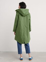Seasalt Cornwall Green Tall Seafaring Waterproof Coat - Image 2 of 5