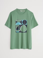 Seasalt Cornwall Green Mens Midwatch 100% Cotton T-Shirt - Image 4 of 5