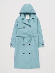 Seasalt Cornwall Blue Tall Coverack Waterproof Coat - Image 4 of 5