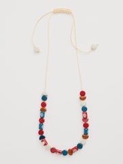 Seasalt Cornwall Pink Collan Beaded Necklace - Image 1 of 4