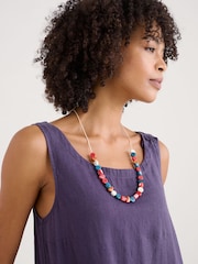 Seasalt Cornwall Pink Collan Beaded Necklace - Image 3 of 4