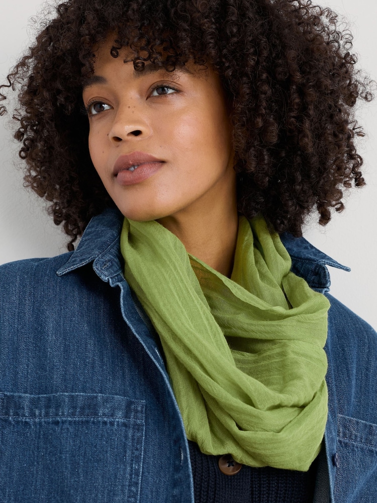 Seasalt Cornwall Green Pretty Useful Circle Scarf - Image 1 of 9 Seasalt Cornwall Green Pretty Useful Circle Scarf - Image 1 of 9