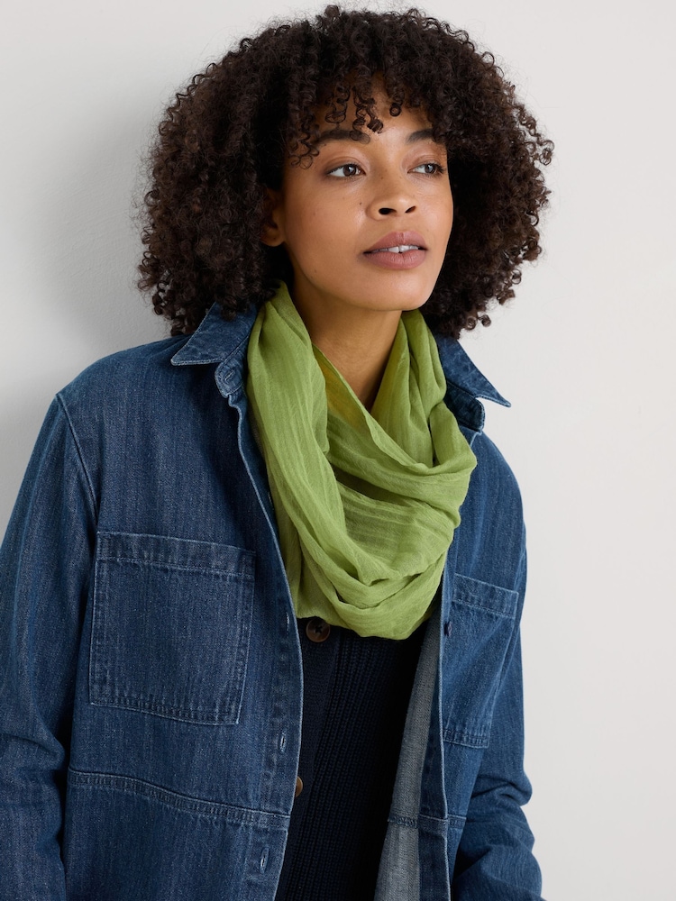 Seasalt Cornwall Green Pretty Useful Circle Scarf - Image 2 of 9 Seasalt Cornwall Green Pretty Useful Circle Scarf - Image 2 of 9