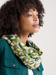 Seasalt Cornwall Green Summer Circle Scarf - Image 2 of 5