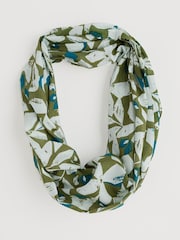 Seasalt Cornwall Green Summer Circle Scarf - Image 3 of 5