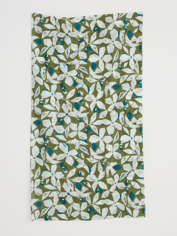 Seasalt Cornwall Green Summer Circle Scarf - Image 5 of 5