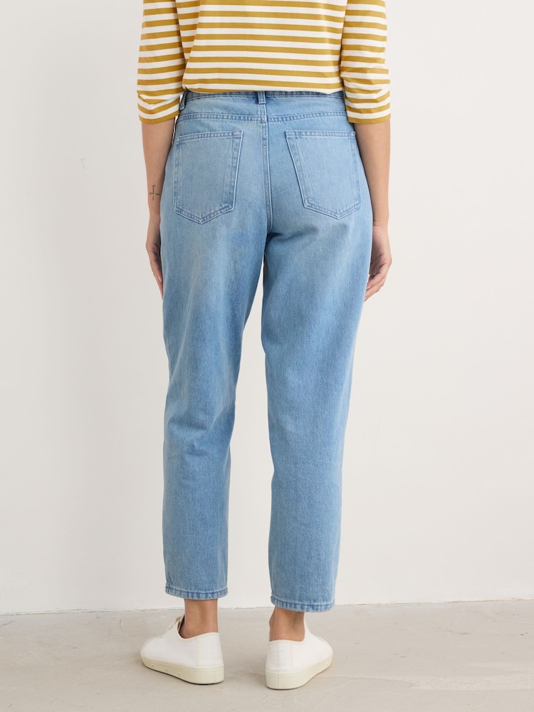 Seasalt Cornwall Blue Tall Petite Penwith Straight Leg Jeans - Image 2 of 5 Seasalt Cornwall Blue Tall Petite Penwith Straight Leg Jeans - Image 2 of 5