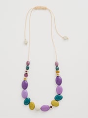 Seasalt Cornwall Purple Bodinnar Beaded Necklace - Image 1 of 4