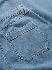 Seasalt Cornwall Blue Tall Petite Penwith Straight Leg Jeans With Stretch - Image 5 of 5