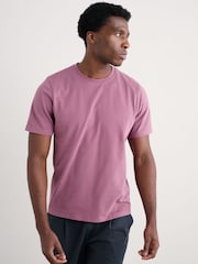 Seasalt Cornwall Pink Mens Merthen 100%  Cotton T-Shirt - Image 1 of 5