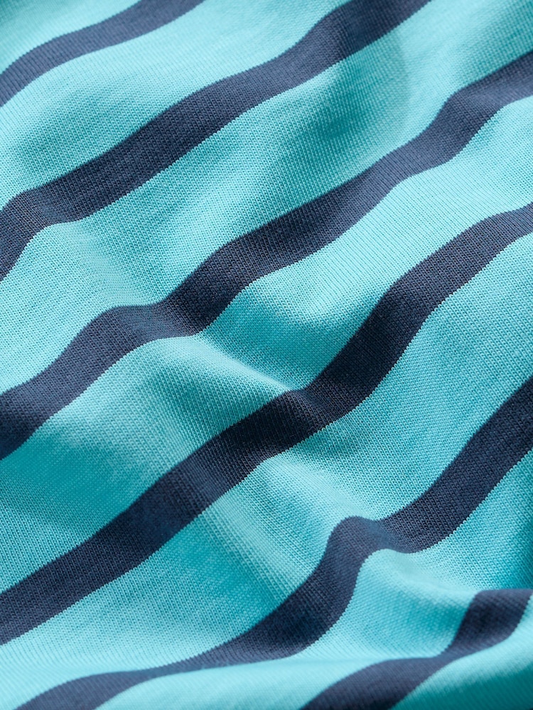 Seasalt Cornwall Blue Mens Sailor 100%  Cotton Shirt With Crew Neck - Image 5 of 5
