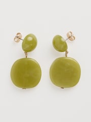 Seasalt Cornwall Green Torch Lily Drop Earrings - Image 1 of 4
