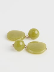 Seasalt Cornwall Green Torch Lily Drop Earrings - Image 2 of 4