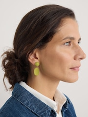 Seasalt Cornwall Green Torch Lily Drop Earrings - Image 3 of 4