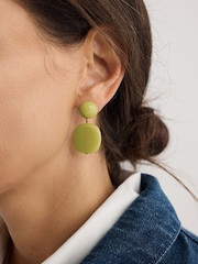 Seasalt Cornwall Green Torch Lily Drop Earrings - Image 4 of 4