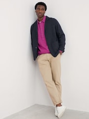 Seasalt Cornwall Purple Mens Artists 100% Linen Shirt - Image 3 of 5