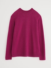 Seasalt Cornwall Purple Mens Fitcher Knitted Jumper - Image 7 of 8