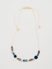 Seasalt Cornwall Green Vervain Mixed Ceramic Bead Necklace - Image 1 of 4