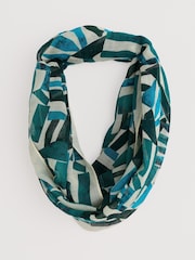 Seasalt Cornwall Blue Pretty Circle Scarf - Image 2 of 5