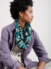 Seasalt Cornwall Blue Pretty Circle Scarf - Image 4 of 5