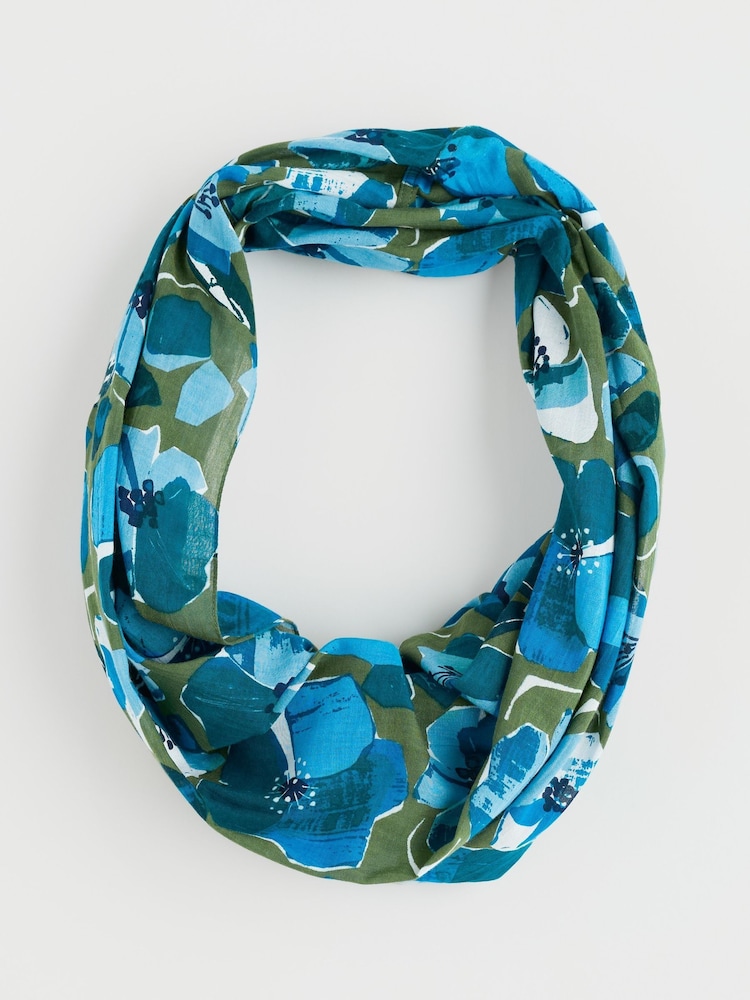 Seasalt Cornwall Blue Summer Circle Scarf - Image 1 of 4