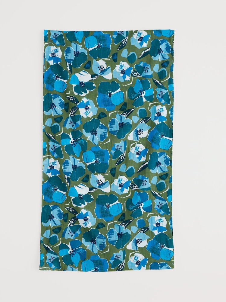 Seasalt Cornwall Blue Summer Circle Scarf - Image 2 of 4