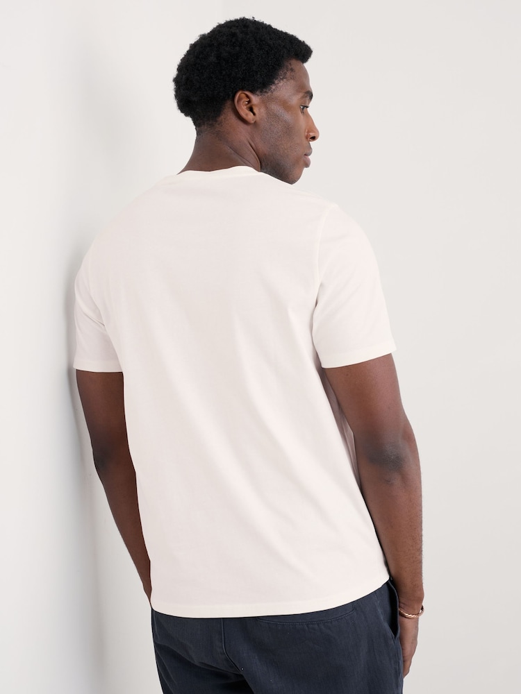 Белый - Seasalt Cornwall Mens Loggerhead 100% Cotton T-Shirt - Image 2 of 5