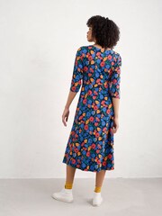 Seasalt Cornwall Black Petite Multi Veronica Midi Dress - Image 2 of 5