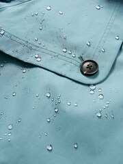 Seasalt Cornwall Blue Tall Penweathers Waterproof Trench 100% Cotton Coat - Image 5 of 5