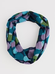 Seasalt Cornwall Blue New Everyday Circle 100% Cotton Scarf - Image 1 of 5