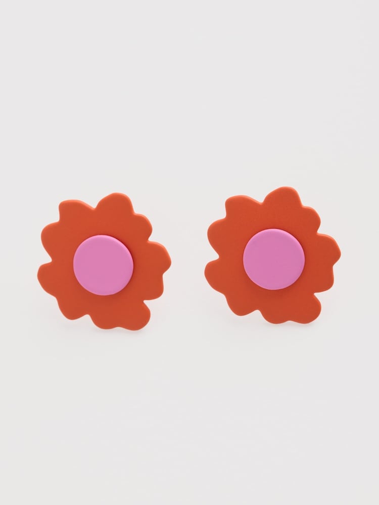 Seasalt Cornwall Orange Pilosella Earrings - Image 1 of 4