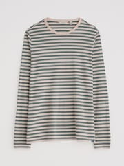 Seasalt Cornwall Green Mens Sailor 100% Cotton With Crew Neck T-Shirt - Image 4 of 5