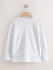 White Relaxed Fit Long Sleeve Cosy T-Shirt (3-16yrs) - Image 2 of 4