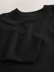 Black Relaxed Fit Long Sleeve Cosy T-Shirt (3-16yrs) - Image 3 of 4